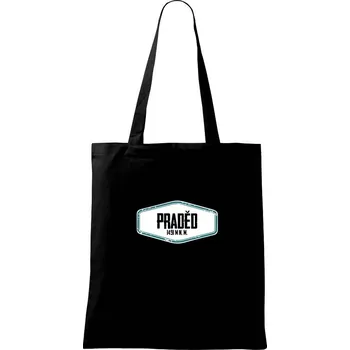 Nákupní taška Hora Praděd - Taška bavlněná - 42 x 38 cm ( Černá )