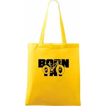 Born fat - Taška bavlněná - 42 x 38 cm ( Žlutá )