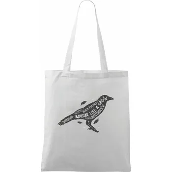 Crow darkness - Taška bavlněná - 42 x 38 cm ( Bílá )