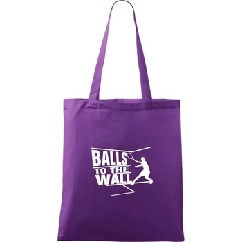 Balls to the Wall squash - Taška bavlněná - 42 x 38 cm ( Fialová )