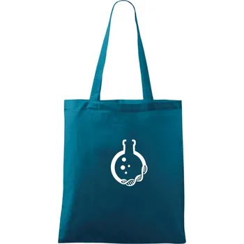 DNA laboratoř - Taška bavlněná - 42 x 38 cm ( Petrolejová )