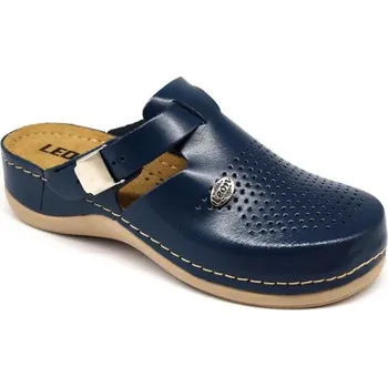 Dámská zdravotní obuv Leon 900 Dámská pracovní kožená zdravotní obuv - Modrá Velikost: 39