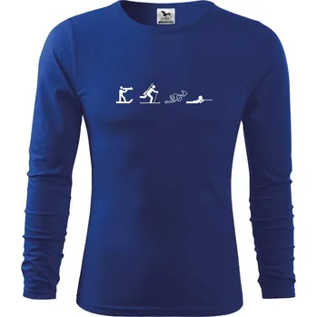 Chlapecké oblečení Biathlon - ikonky - Triko dětské Long Sleeve - 146 cm/10 let ( Královská modrá )