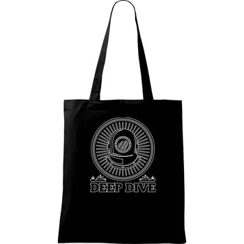 Nákupní taška Deep dive erb - Taška bavlněná - 42 x 38 cm ( Černá )