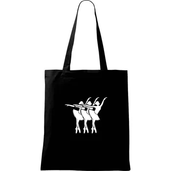 Nákupní taška Tři baletky - Taška bavlněná - 42 x 38 cm ( Černá )