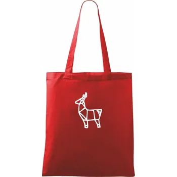 Geometrire - paroháč - Taška bavlněná - 42 x 38 cm ( Červená )