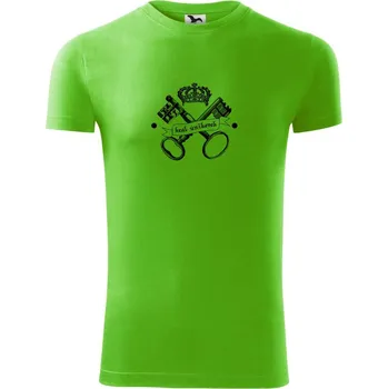 Pánské tričko Král únikovek - Viper FIT - Pánské zůžené tričko - XL ( Apple Green )