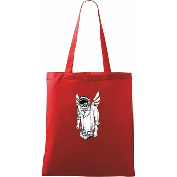 Nákupní taška DJ bůh - Taška bavlněná - 42 x 38 cm ( Červená )