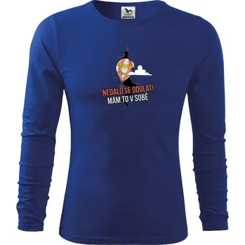 Chlapecké tričko Nedalo se odolat, mám to v sobě balón - Triko dětské Long Sleeve - 122 cm/6 let ( Královská modrá )