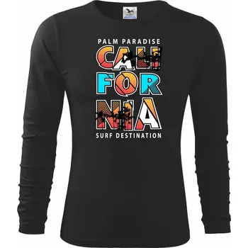 Chlapecké tričko California - Triko dětské Long Sleeve - 122 cm/6 let ( Černá )