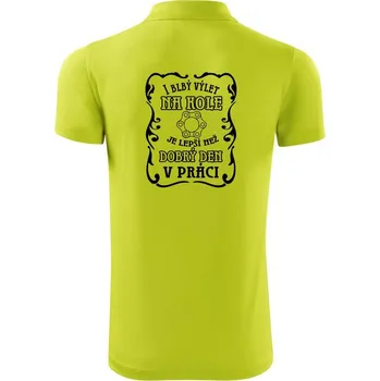 Pánská košile I blbý výlet na kole - Polokošile Victory sportovní (dresovina) - 2XL ( Limetková )