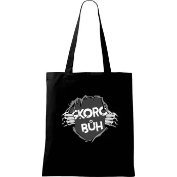 Skoro Bůh - Taška bavlněná - 42 x 38 cm ( Černá )