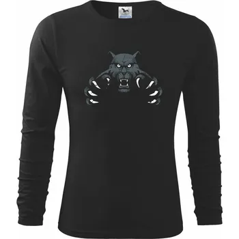 Chlapecké tričko Black Panther - Triko dětské Long Sleeve - 146 cm/10 let ( Černá )