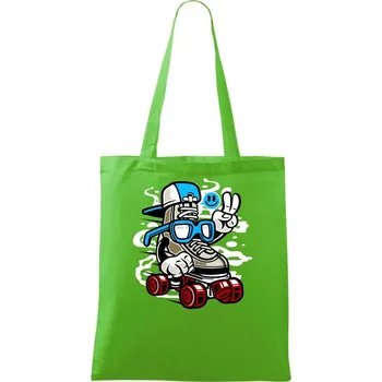 Nákupní taška Brejláč na bruslích - Taška bavlněná - 42 x 38 cm ( Apple Green )