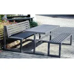 HTI Zahradní set Sinus KA-P1005 Délka latí: 1750 mm, Typ ukotvení: klasické (šrouby), Barva konstrukce: černá komaxit (RAL 9005)