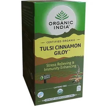 Čaj Organic india Tulsi se skořicí a Amritou Bio 25x 2 g