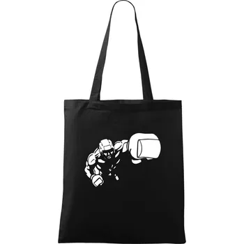 Boxer obrys - Taška bavlněná - 42 x 38 cm ( Černá )