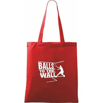 Nákupní taška Balls to the Wall squash - Taška bavlněná - 42 x 38 cm ( Červená )