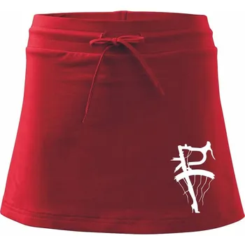 Dámská sukně Lady bicycle - Sportovní sukně - two in one - L ( Červená )