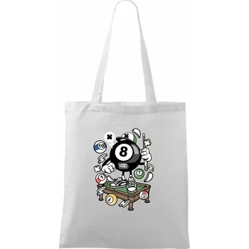 Billiátor - Taška bavlněná - 42 x 38 cm ( Bílá )