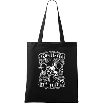 Iron Lifter - Taška bavlněná - 42 x 38 cm ( Černá )