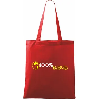 Nákupní taška Blond - Taška bavlněná - 42 x 38 cm ( Červená )