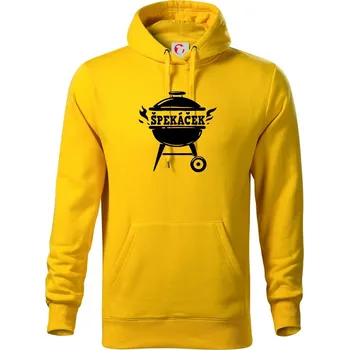 Pánská mikina Špekáček - Mikina pánská Cape s kapucí - XL ( Žlutá )