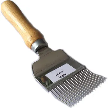 Vidlička 17 jehel, lomená - dřevo