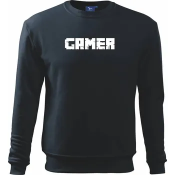 Chlapecké tričko Gamer nápis - Mikina Essential dětská - 146 cm/10 let ( Námořní modrá (velmi tmavá - téměř černá) )