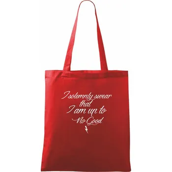 I solemnly swear that I'm up to no good - Taška bavlněná - 42 x 38 cm ( Červená )