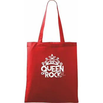 Nákupní taška Queen of Rock - Taška bavlněná - 42 x 38 cm ( Červená )