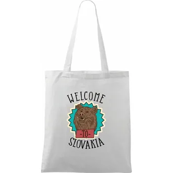 Welcome to Slovakia - Taška bavlněná - 42 x 38 cm ( Bílá )