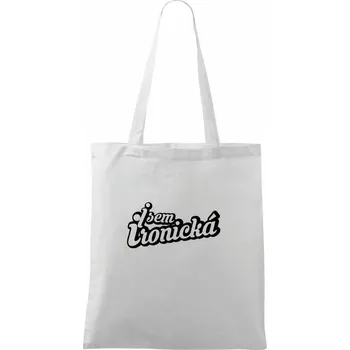 Jsem ironická - Taška bavlněná - 42 x 38 cm ( Bílá )