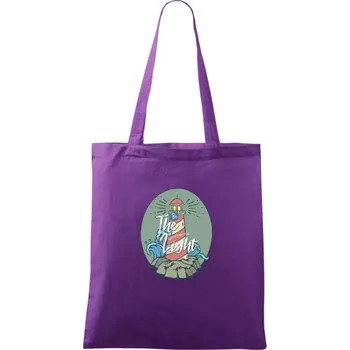 Nákupní taška Light House - Taška bavlněná - 42 x 38 cm ( Fialová )