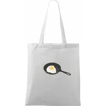 Snídaňová pánvička - Taška bavlněná - 42 x 38 cm ( Bílá )