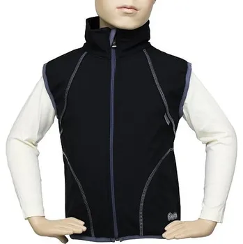 Chlapecká vesta Fantom ZATEPLENÁ softshellová vesta - ČERNÁ KONFEKČNÍ VELIKOST: 86