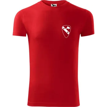 Pánské tričko 1st Cavalry Division hvězdy prsa - Viper FIT - Pánské zůžené tričko - 2XL ( Červená )