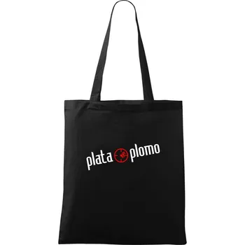 Plata oplomo - Taška bavlněná - 42 x 38 cm ( Černá )