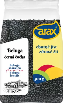 Luštěnina ARAX Beluga černá čočka 300 g