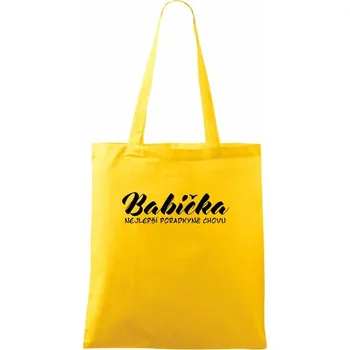Babička - nejlepší poradkyně chovu - Taška bavlněná - 42 x 38 cm ( Žlutá )