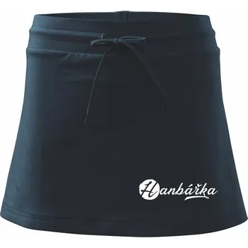 Dámská sukně Hanbářka okrasné - Sportovní sukně - two in one - XL ( Námořní modrá (velmi tmavá - téměř černá) )