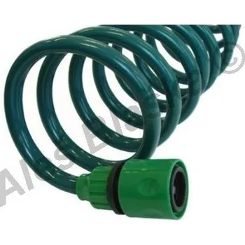 Zavlažování Zahradní PVC hadice spirálová s koncovkou a pistolí - 7,5m ZP640
