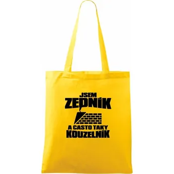 Zedník kouzelník - Taška bavlněná - 42 x 38 cm ( Žlutá )