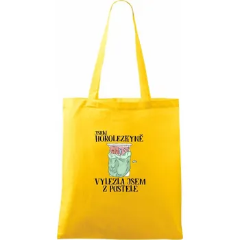 Jsem horolezkyně vylezla jsem z postele - Taška bavlněná - 42 x 38 cm ( Žlutá )