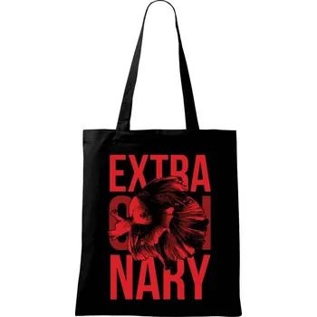 Nákupní taška Fish extra - Taška bavlněná - 42 x 38 cm ( Černá )