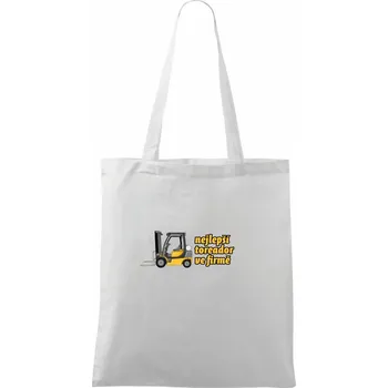 Nejlepší toreador ve firmě - Taška bavlněná - 42 x 38 cm ( Bílá )