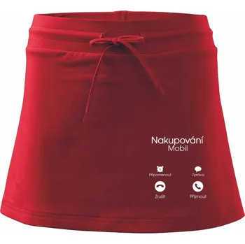 Dámská sukně Nakupování volá - Sportovní sukně - two in one - S ( Červená )