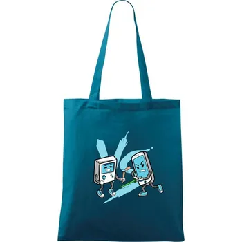 Generační válka - Taška bavlněná - 42 x 38 cm ( Petrolejová )