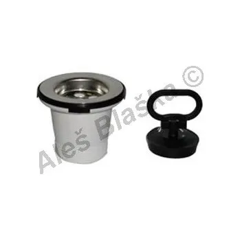 Sifon PlastBrno - ČR | EV10000 Vanový výtokový ventil, zátka - pileta k vaně - 6/4" EV10000