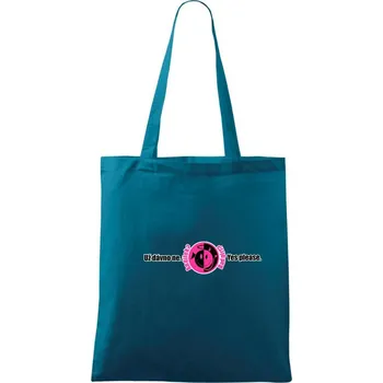 Andílek? Už dávno ne! - Taška bavlněná - 42 x 38 cm ( Petrolejová )